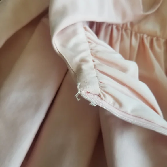 Gracia Pink Babydoll, Pleated Mini Dress -size small - Picture 8 of 12